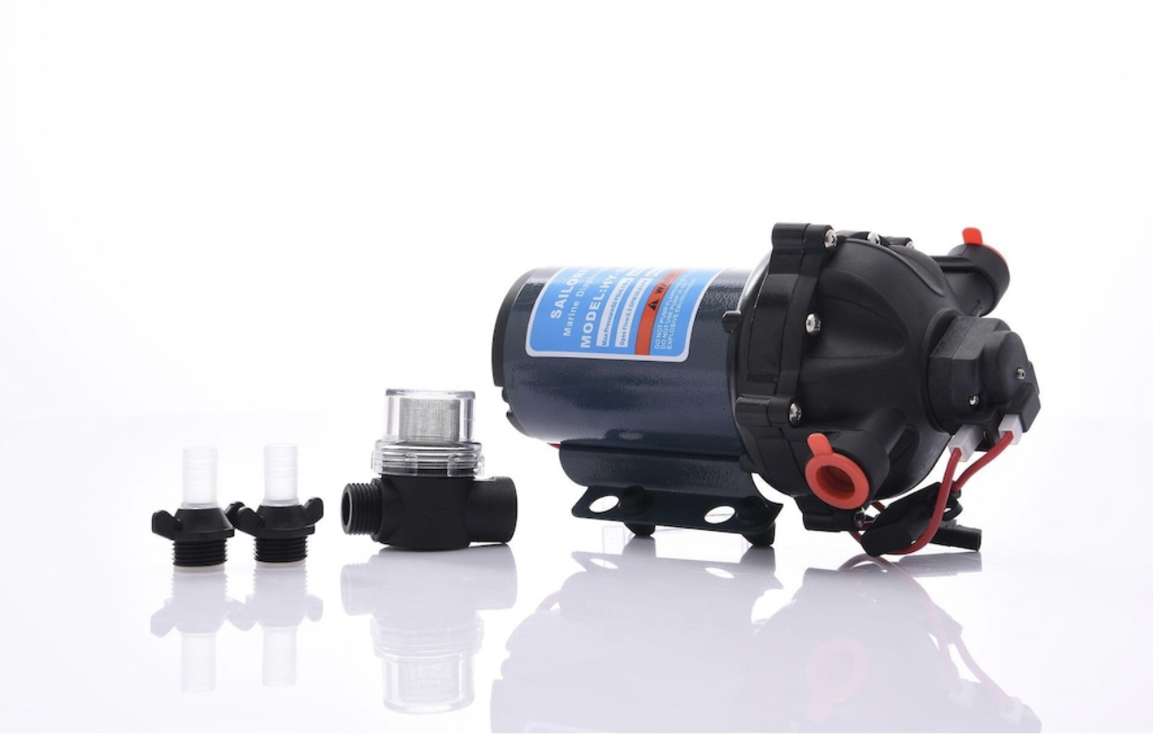 Sailorflo%20Hidrofor%20Su%20Pompası%20Diyafram%2020.8L/DK%2012V%2060PSİ%20Karavan%20hidrofor